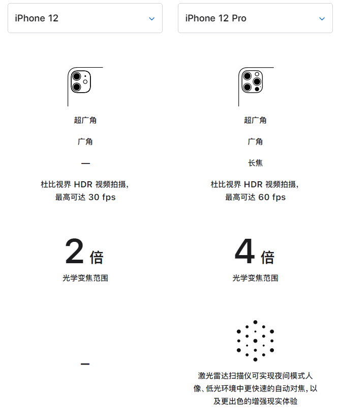 容城苹果手机维修分享苹果 iPhone 12 与 iPhone 12 Pro 选哪款 